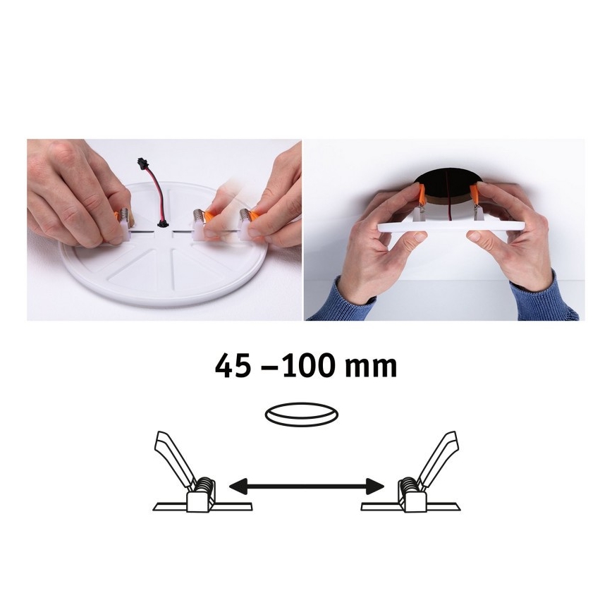 Paulmann 92397 - LED/8,5W IP44 Luz encastrada de casa de banho VARIFIT 230V
