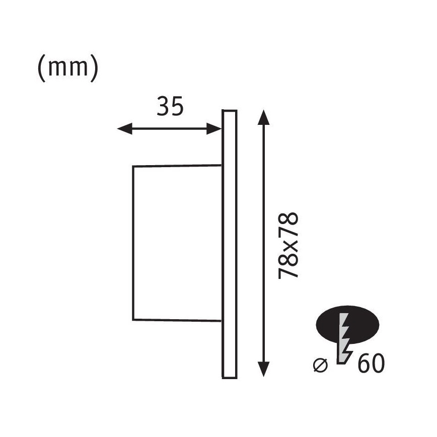 Paulmann 92922 - LED/1,7W Luz da escada WAND 230V