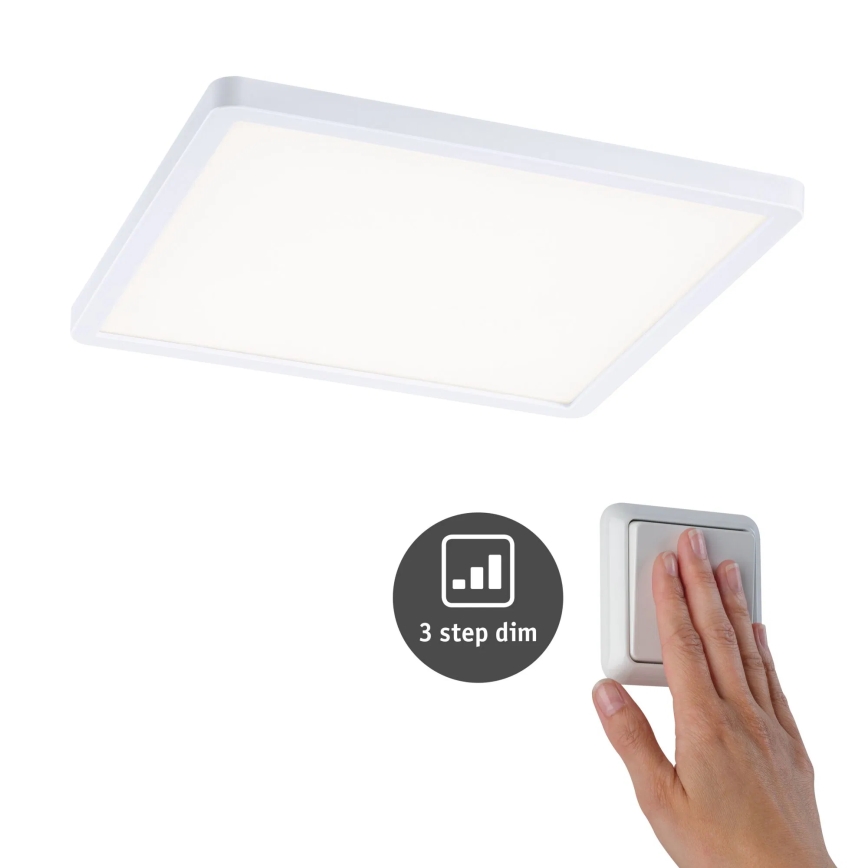 Paulmann 93060 - Luminária de embutir regulável para casa de banho AREO LED/16W IP44 230V 23x23 cm branca