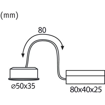 Paulmann 93079 - LED/6W Módulo de regulação NOVA 230V 4000K