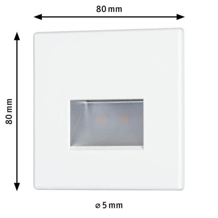 Paulmann 93093 - LED/1,2W Luminária de escada EDGE 230V