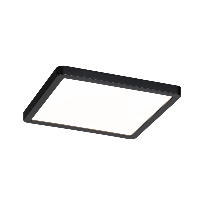 Paulmann 93101 - Candeeiro LED embutido AREO 13W IP44 para casa de banho, 230V, 2000/3000/4000K, 17,5x17,5 cm, preto