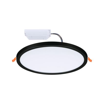 Paulmann 93102 - Luminária encastrada dimerizável para casa de banho AREO, LED 16 W, IP44, 230 V, 2000/3000/4000 K, Ø 23 cm, preto
