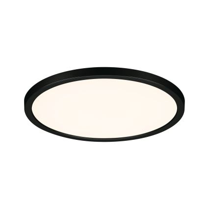 Paulmann 93102 - Luminária encastrável LED 16 W IP44 AREO para casa de banho, 230 V, 2000/3000/4000 K, Ø 23 cm, preto