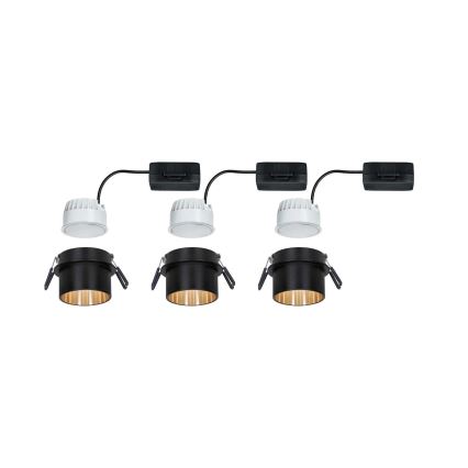 Paulmann 93379 - CONJUNTO 3xLED/6W IP44 Foco de encastrar de casa de banho com regulação GIL 230V