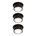 Paulmann 93383 - CONJUNTO 3xLED/6W IP44 Foco de encastrar de casa de banho com regulação GIL 230V