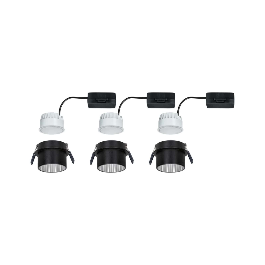 Paulmann 93383 - CONJUNTO 3xLED/6W IP44 Foco de encastrar de casa de banho com regulação GIL 230V