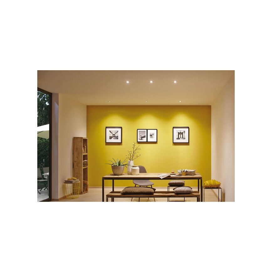 Paulmann 93449 - CONJUNTO 3xLED/6,5W IP23 Iluminação embutida de casa de banho NOVA 230V