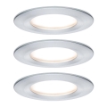 Paulmann 93462 - CONJUNTO 3xLED/6W IP44 Iluminação embutida de casa de banho NOVA 230V