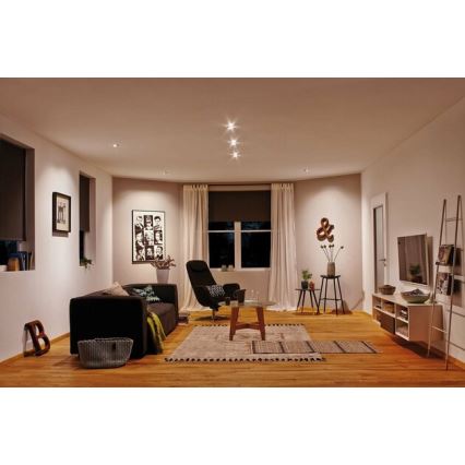 Paulmann 93483 - CONJUNTO 3xLED/6,5W IP23 Foco de encastrar de casa de banho com regulação NOVA 230V