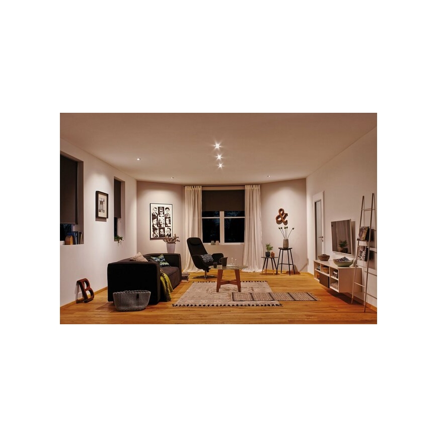 Paulmann 93483 - CONJUNTO 3xLED/6,5W IP23 Foco de encastrar de casa de banho com regulação NOVA 230V