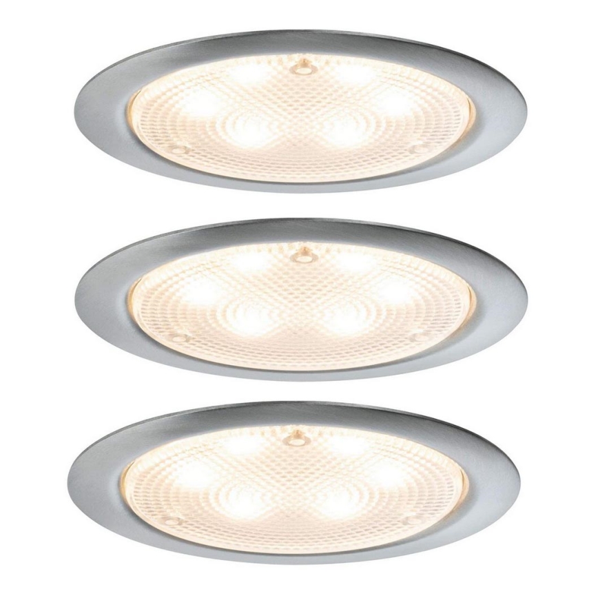 Paulmann 93559 - CONJUNTO 3xLED/2,8W Iluminação embutida com sensor MICRO LINE 230V 2700K