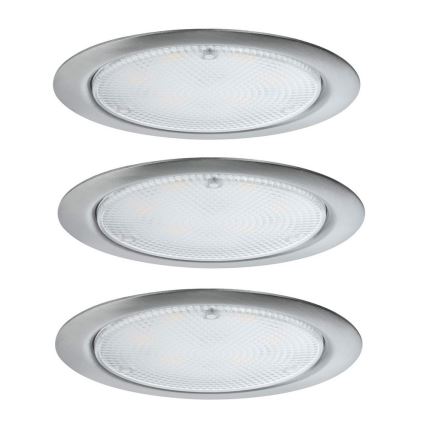 Paulmann 93559 - CONJUNTO 3xLED/2,8W Iluminação embutida com sensor MICRO LINE 230V 2700K