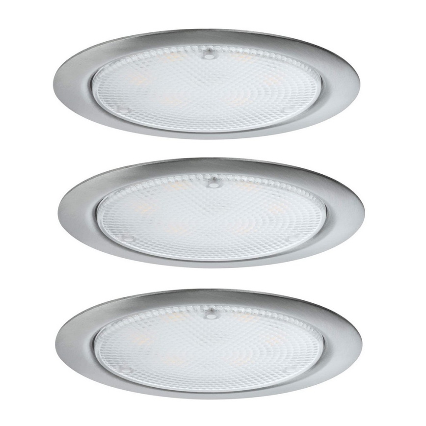 Paulmann 93559 - CONJUNTO 3xLED/2,8W Iluminação embutida com sensor MICRO LINE 230V 2700K