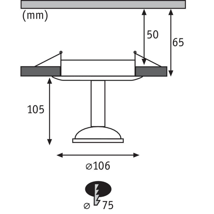 Paulmann 93591 - LED/2,5W Luz de teto GLINT 230V