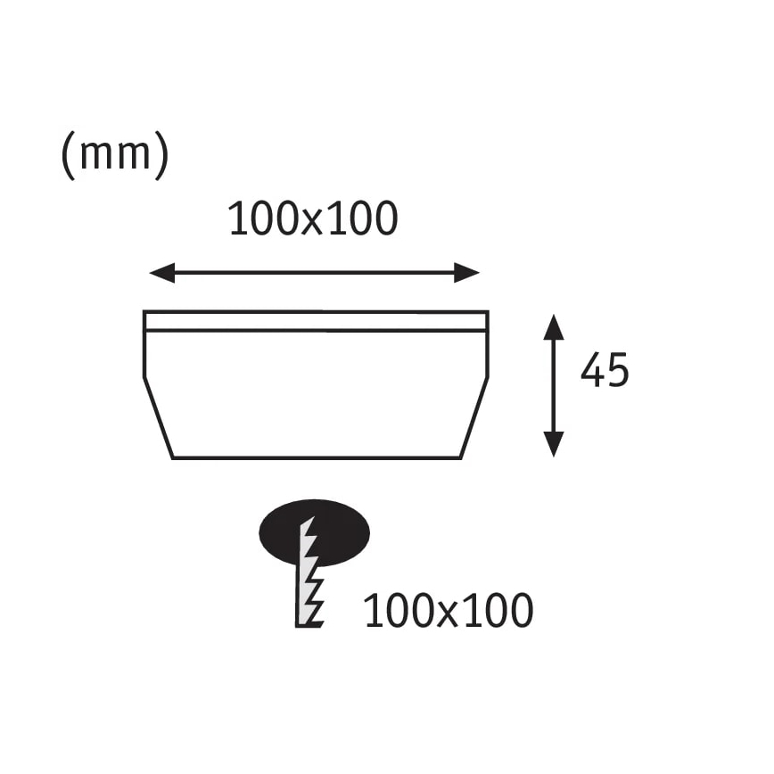 Paulmann 93774 - LED/0,24W IP67 Luminária solar para entrada CUBE 1,2V 1200 mAh