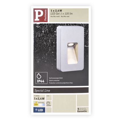 Paulmann 93825 - LED/2,4W IP44 Luz de parede de exterior SPECIAL LINE 230V