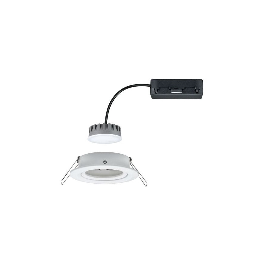 Paulmann 93871 - Luminária encastrável LED/6W IP23 dimerizável para casa de banho COIN 230V