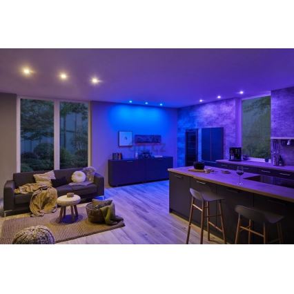 Paulmann 93940 -CONJUNTO 3x LED RGBW/2W IP23 Luzes de encastrar na casa de banho reguláveis 230V