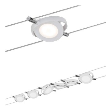Paulmann 94106 - CONJUNTO 6xLED/4W Spot para sistema de cable ROUNDMAC 230V branco