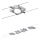 Paulmann 94107 - Kit 4x LED de 4,3 W, sistema completo de cabos MAC 230 V, acabamento cromado mate