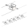 Paulmann 94133 - Conjunto 5xGU5,3/10W Sistema de cabos completo MAC 230V cromado fosco