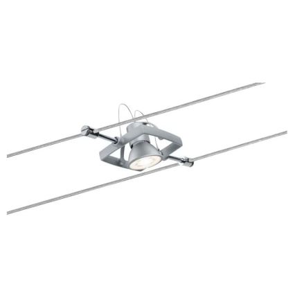 Paulmann 94133 - Conjunto 5xGU5,3/10W Sistema de cabos completo MAC 230V cromado fosco