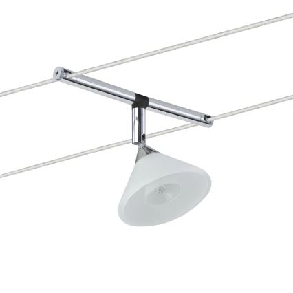 Paulmann 94138 - 1xGU4/10W Foco para sistema de cabos COLMAR 12V branco/cromado brilhante