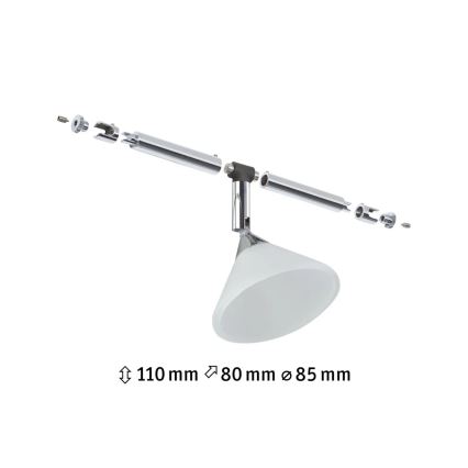 Paulmann 94138 - 1xGU4/10W Foco para sistema de cabos COLMAR 12V branco/cromado brilhante