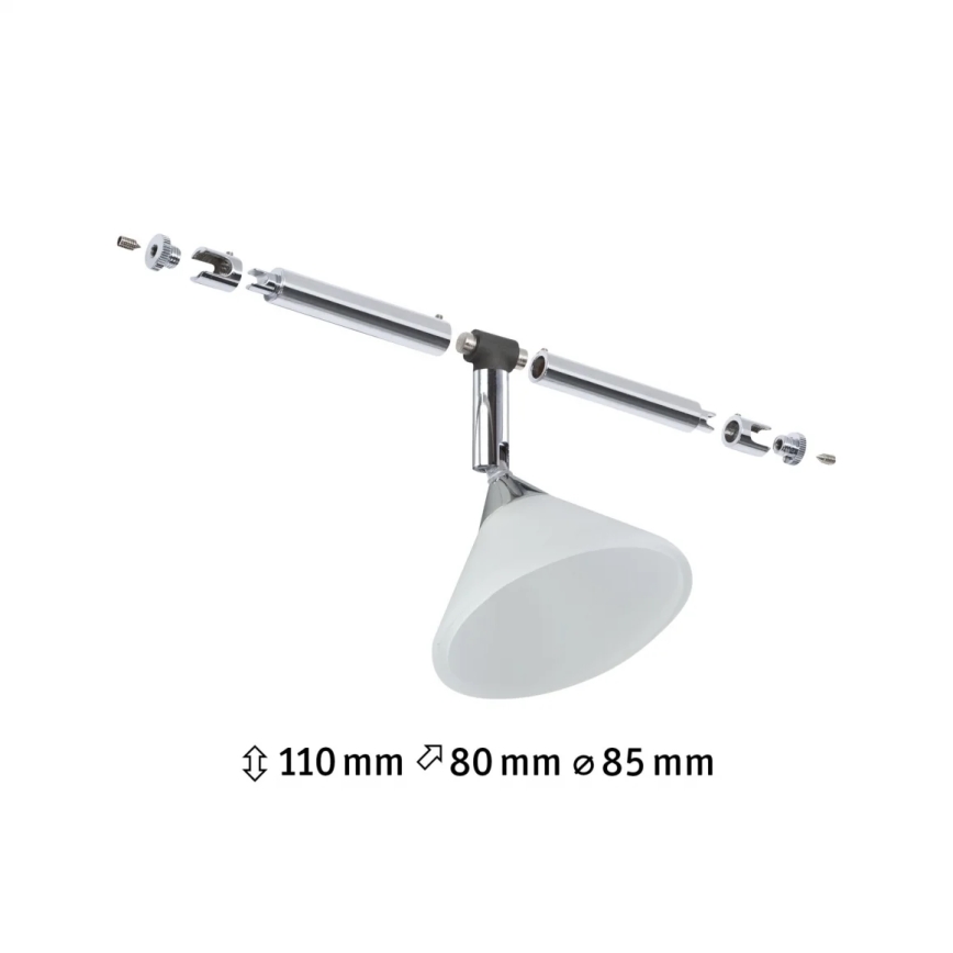Paulmann 94138 - 1xGU4/10W Foco para sistema de cabos COLMAR 12V branco/cromado brilhante