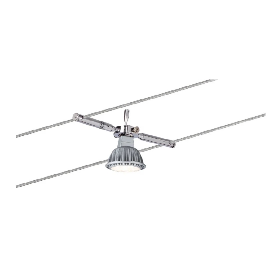 Paulmann 94147 - Spot TOGO para sistema de cabos 12V, 1x GU5.3/10W, cromo mate