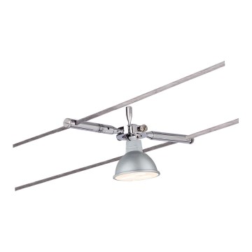 Paulmann 94147 - Spot TOGO para sistema de cabos 12V, 1x GU5.3/10W, cromo mate