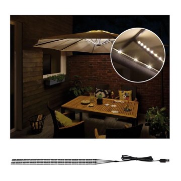 Paulmann 94208 - Iluminação LED/1,8W para guarda-sol PARASOL 5V/USB 1,6m