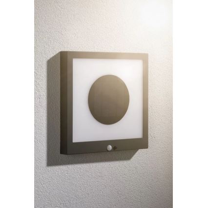 Paulmann 94263 - LED/1,2W IP44 Luminária de parede solar com sensor TAIJA 3,7V 1800 mAh