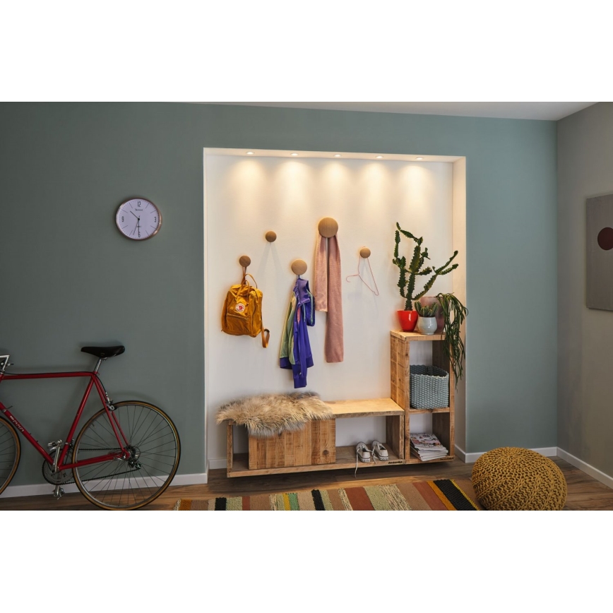 Paulmann 94303 - CONJUNTO 3xLED/4W IP44 Iluminação de encastrar para casa de banho COIN 230V