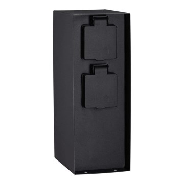 Paulmann 94314 - Coluna exterior com tomada e temporizador 2Z SCHUKO