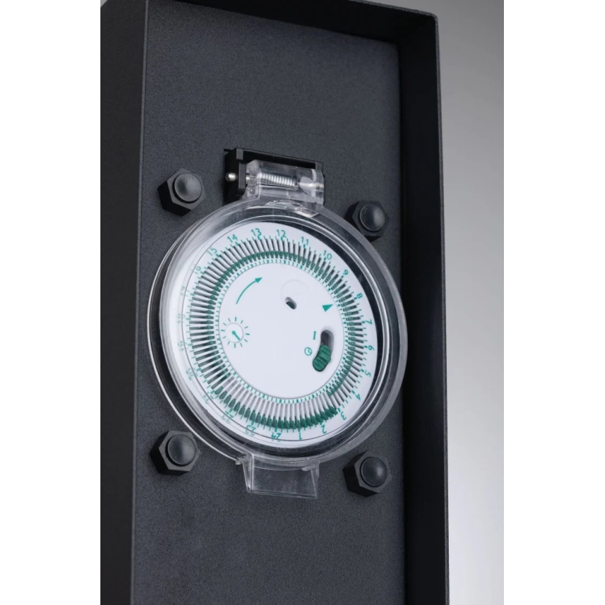 Paulmann 94314 - Coluna exterior com tomada e temporizador 2Z SCHUKO