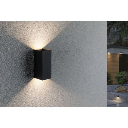 Paulmann 94326 - 2xLED/2,8W IP44 Iluminação de parede exterior FLAME 230V