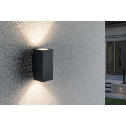 Paulmann 94328 - 2xLED/2,8W IP44 Iluminação de parede exterior FLAME 230V antracite