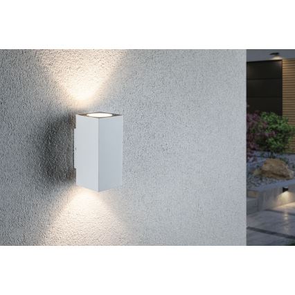Paulmann 94330 - 2xLED/2,8W IP44 Iluminação de parede exterior  FLAME 230V branca