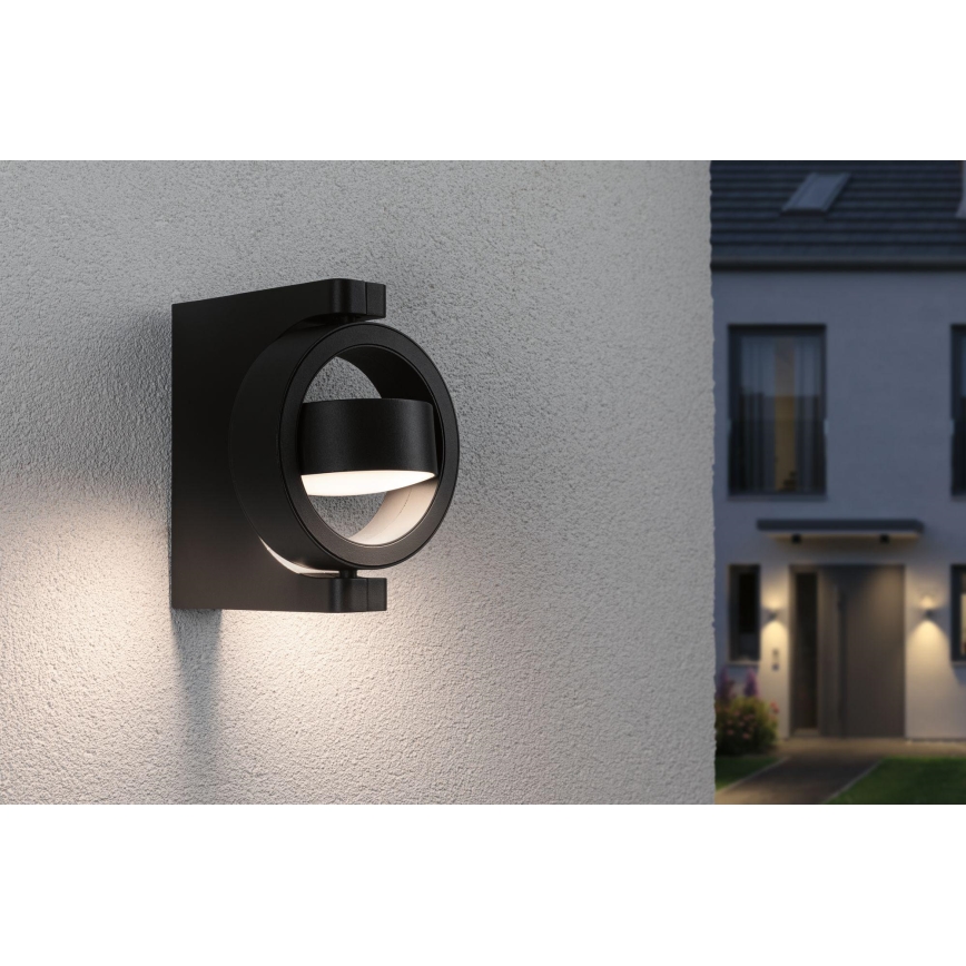 Paulmann 94406 - LED/8W IP44 Iluminação de parede exterior SWIVEA 230V