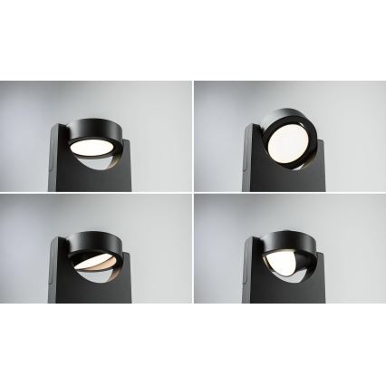 Paulmann 94406 - LED/8W IP44 Iluminação de parede exterior SWIVEA 230V