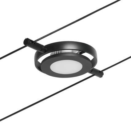 Paulmann 94418 - KIT 5xLED/4,5W Sistema completo de suspensão por cabo ROUNDMAC 230V preto