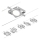 Paulmann 94420 - CONJUNTO 5xLED/4,5W Sistema de cabos completo MAC 230V cromo fosco