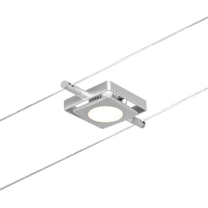 Paulmann 94420 - CONJUNTO 5xLED/4,5W Sistema de cabos completo MAC 230V cromo fosco