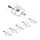 Paulmann 94432 - KIT 5xGU5,3/10W sistema completo de cabos MAC 230V branco