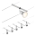 Paulmann 94442 - Kit 5xGU5,3/10W Sistema completo de cabos SALT 230V cromado mate