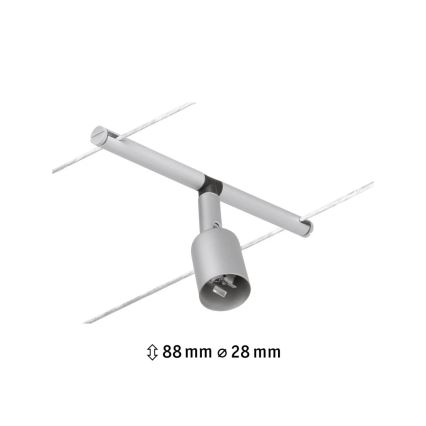 Paulmann 94443 - 1xGU5,3/10W Spot embutido para sistema de cabos SALT 12V cromo mate