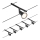 Paulmann 94446 - Kit 5xGU5,3/10W Sistema completo de suspensão por cabo SALT 230V preto