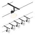 Paulmann 94450 - CONJUNTO 5xGU5,3/10W Spot embutido para sistema de cabos SHEELA 230V preto